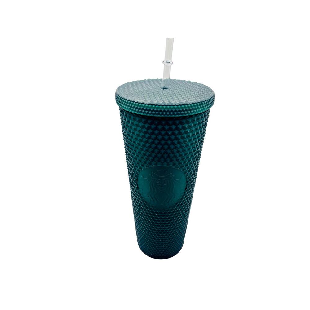 Starbucks Dark Green Studded Tumbler 24 Venti size